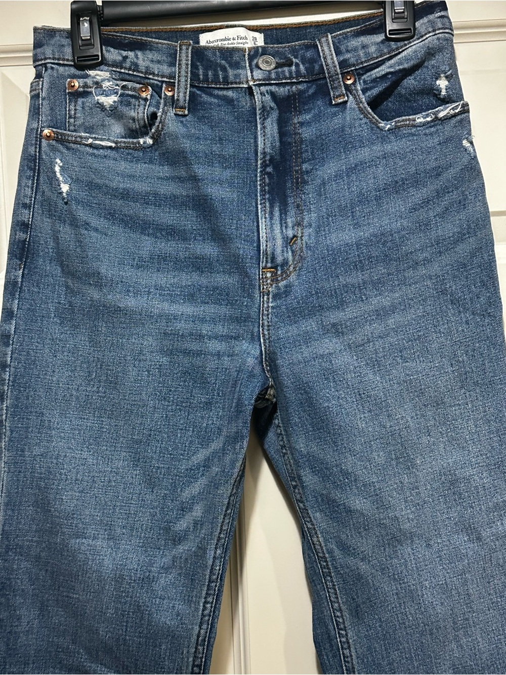 Ambercrombie NWT Ultra High Rise Ankle Straight - Picture 5 of 8